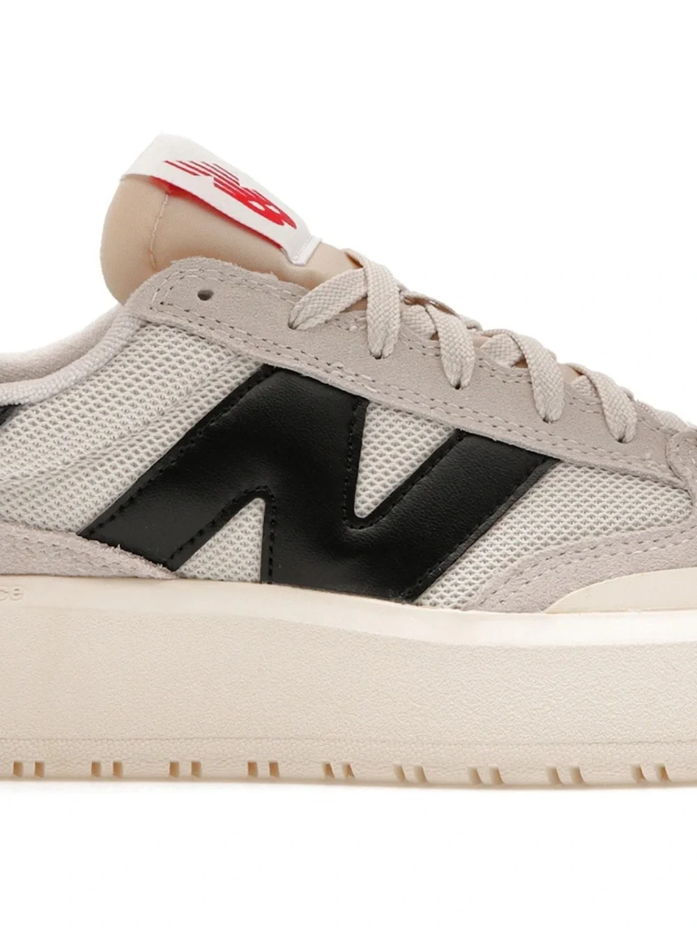 Casual womens New Balance CT302 Sneakers in Off-White and black detail